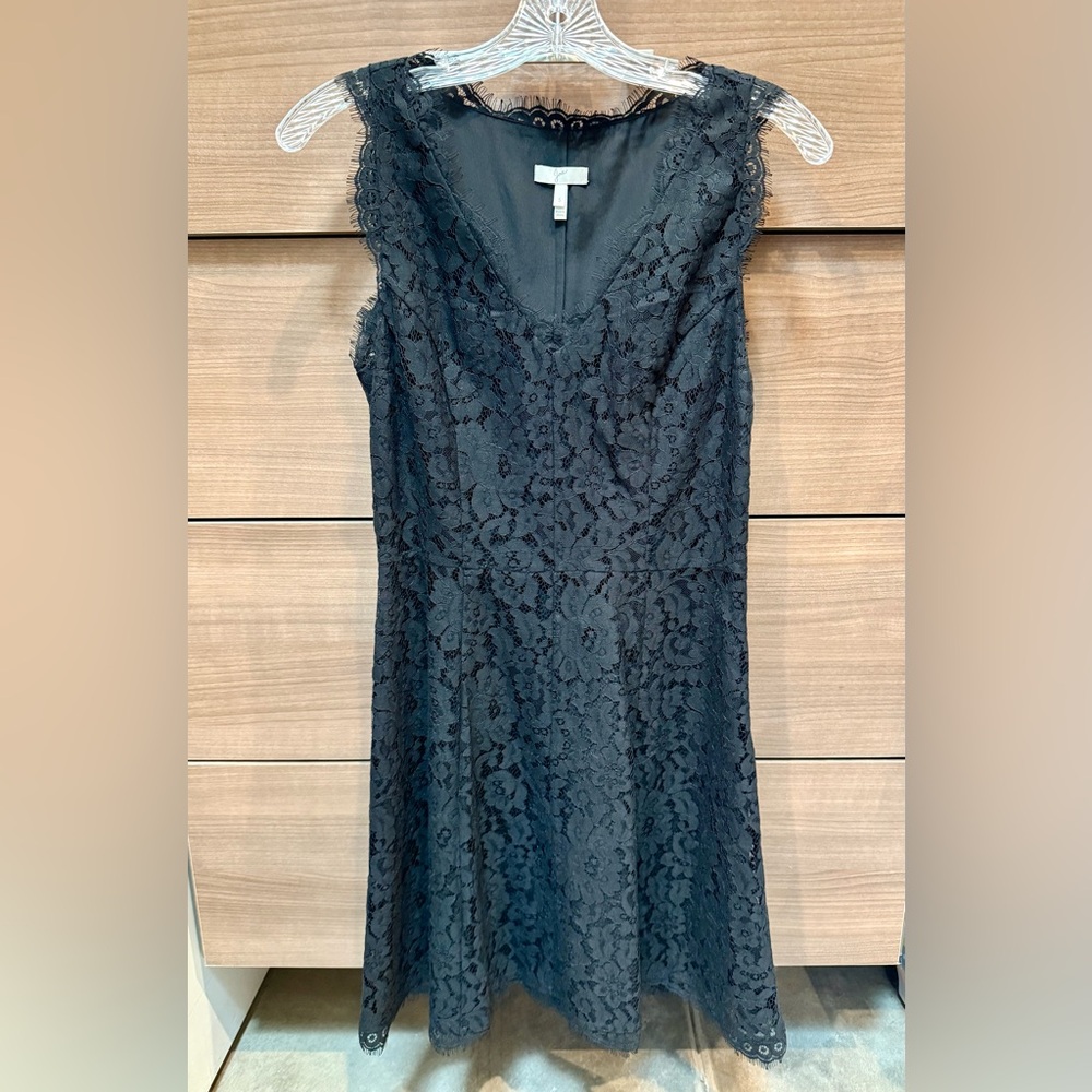 NWOT Joie Nikolina B Lace Dress in Caviar Size Small